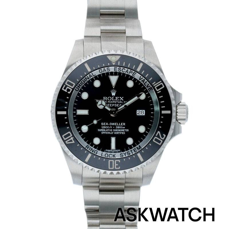 ロレックス ROLEX　サイズ:44mm SSシリアルG番ブラック文字盤腕時計(シルバー×ブラック 207.46g)bb357#askwatch*B