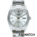 デイトジャスト 腕時計（メンズ） ロレックス ROLEX　サイズ:36mm 【126200 デイトジャスト36】SSランダム品番シルバー文字盤腕時計(シルバー 124.84g)【ASK002】【小物】【924042】bb18#askwatch*S