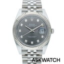 デイトジャスト 腕時計（メンズ） ロレックス ROLEX　サイズ:41mm 【126334G デイトジャスト41】SS×WGランダム品番スレート文字盤腕時計(シルバー×グレー×クリア 134.34g)【ASK002】【小物】【924042】bb18#askwatch*S