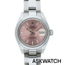 ロレックス ROLEX　サイズ:28mm 【279160 デイトジャスト】SSピンク文字盤自動巻き腕時計(シルバー×ピンク 72.69g)【ASK002】【小物】【424042】【中古】bb132#askwatch*B