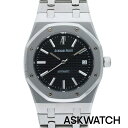 オーデマピゲ Audemars Piguet 15300ST.OO.1220ST.03 ロイヤルオークSS ブラック文字盤 腕時計(シルバー×ブラック 139....