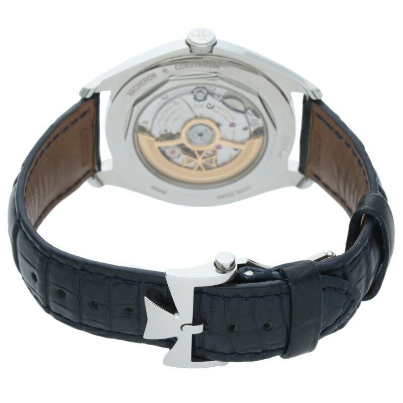 ヴァシュロンコンスタンタン VACHERONCONSTANTIN　4600E 000A-B487 フィフティーシックスSSブルー文字盤腕時計(シルバー×ブルー 70.41g)【ASK002】【小物】【417052】【中古】bb164#askwatch*A