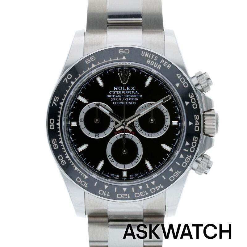 ロレックス ROLEX　126500LN コスモグラフデイトナSSランダム品番ブラック文字盤腕...