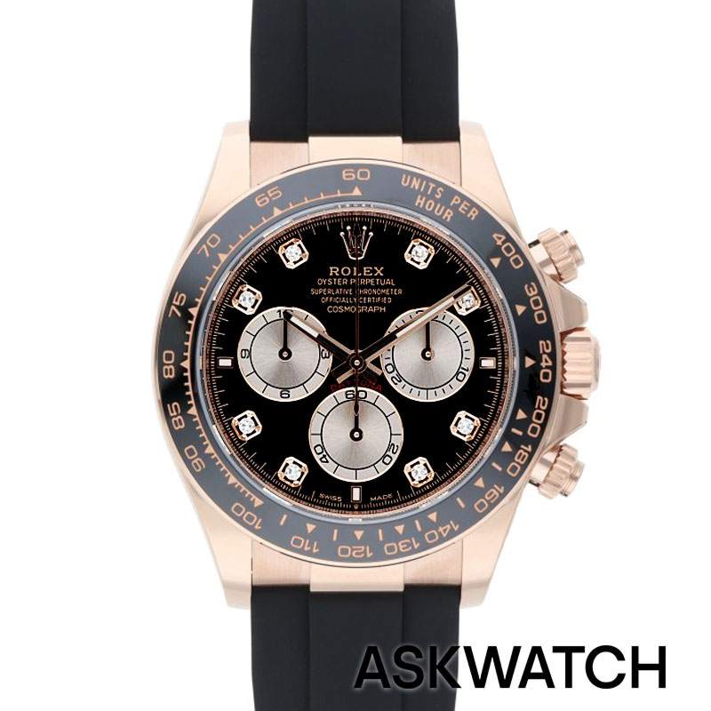 ロレックス ROLEX　126515LNG コスモグラフデイトナPGランダム番ブラック8Pダイヤ...