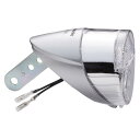 LED ハブダイナモ専用ライト 1線式、2線式ハブダイナモ対応 兼用モデル 自転車 シルバー/ブラック W59×D79×H62mm NSKL142(4)