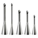 シュークリーム用 口金 5個セット 絞り口金 ステンレス 製菓用品 ベーキングツール シュークリーム 絞り口金 ドーナツ絞り口金 手作り ツール 小さいサイズ ...