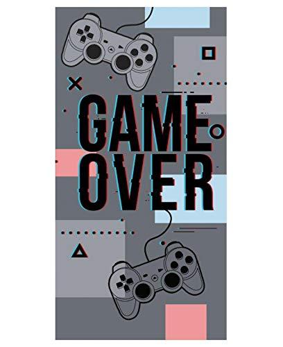 3861 GAME OVER ゲームオーバー ビーチタオル バスタオル 綿100％ 70cm×140cm [並行輸入品]