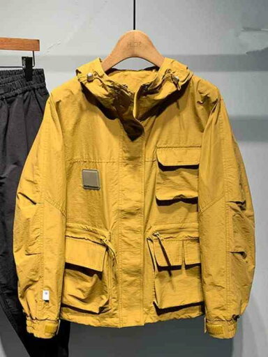トップス ジャケット メンズ 屋外 アウトドア 秋 韓国 ステッチ マルチ ポケット ワークジャケット 個性 フード付き パーカー 薄型 トップス ジャケット メンズ 屋外 アウトドア 秋 韓国 ステッチ マルチ ポケット ワークジャケット 個性 フード付き パーカー 薄型
