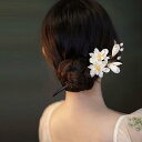 ヘアヘアアクセサリー かんざし ヘアピン 木 頭 花 上品 髪飾り 髪留め 大人式 母の日 ギフト レトロ おしゃれ モダン レトロ レディース シンプル ナチ...