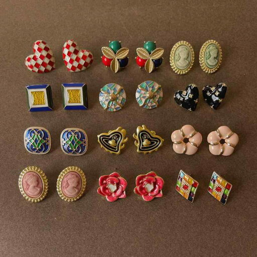 アクセサリー ピアス レディース おしゃれ かわいい ヴィンテージ風 優しい フレンチ ペイント レトロ コントラストカラー アート アクセサリー ピアス レディース おしゃれ かわいい ヴィンテージ風 優しい フレンチ ペイント レトロ コントラストカラー アート