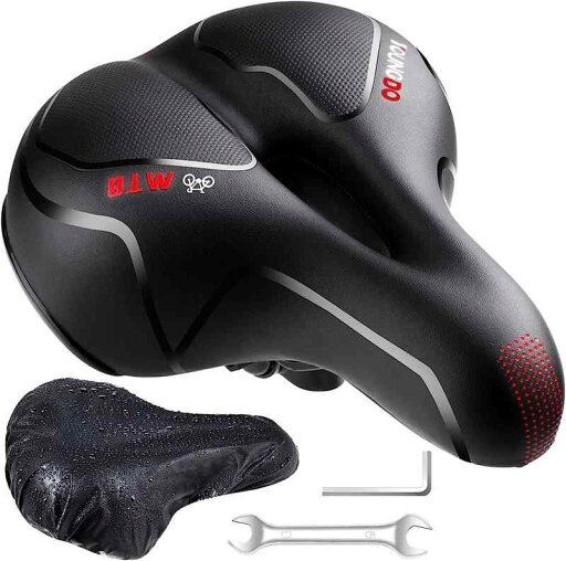 自転車サドル サドルクッション サドル 超肉厚 低反発クッション 衝撃吸収 お尻痛くない 防塵/防水カバー付き 自転車サドル サドルクッション サドル 超肉厚 低反発クッション 衝撃吸収 お尻痛くない 防塵/防水カバー付き