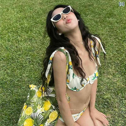 レディース ビキニ 水着 プール ビーチ 海水浴 フェミニン 白 小胸 寄せる スプリット スタイリッシュ ガール 三角 プリント 休暇 温泉 レディース ビキニ 水着 プール ビーチ 海水浴 フェミニン 白 小胸 寄せる スプリット スタイリッシュ ガール 三角 プリント 休暇 温泉