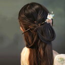 ヘアヘアアクセサリー かんざし ヘアピン 木 頭 花 伝統 髪飾り 髪留め 大人式 母の日 ギフト レトロ おしゃれ モダン レトロ レディース シンプル ナチ...