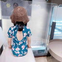 女子 水着 キッズ ベビー サマー ビーチ プール 海水浴 スイミング ウェア 赤ちゃん 水遊び イン 韓国 ガールズ 女児 慎重 背中 開いた 半袖 ワンピース 子供(4)