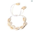 アクセサリー アンクレット ビーチ 水着 エスニック サマーフェス ビキニ ボヘミアン 白い ロープ 調節可能 シェル ブレスレット 女性 アメリカ ファッション 休暇 摩耗 婦人服 写真 装飾
