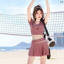 レディース 水着 スポーツ フィットネス ウェア サマーレジャー トレーニング マリンスポーツ エナジー ガール 女性用 フェイク ツーピース ヨガ セパレート スカート 学生