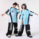 子供 ストリート スポーティー ファッション 女の子 メンズ レディース兼 キッズ 男の子 アクティブ ダンサー ヒップホップ 半袖 長ズボン カジュアル オー...