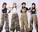 女の子 ジャズダンス パフォーマンス 迷彩 ストリートダンス ヒップホップ ド レディース ステージ 女の子 コスチューム