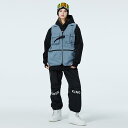 スキーウェア メンズ レディース 韓国 屋外 防水 ベスト ジャケット アウター ポケット カラフル ペアルック ウィンタースポーツ チョッキ オーバーサイズ 通気性
