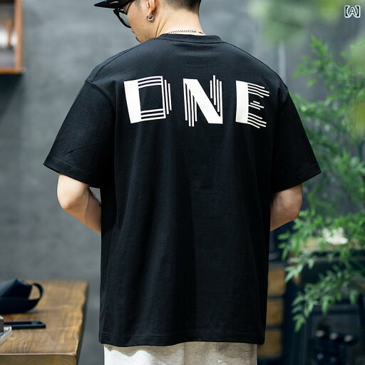 Tシャツ アメリカ 半袖 シャツ メンズ 綿 ラウンドネック メンズ 文字 プリント テキスト 夏 レジャー ゆったり プリント Tシャツ アメリカ 半袖 シャツ メンズ 綿 ラウンドネック メンズ 文字 プリント テキスト 夏 レジャー ゆったり プリント