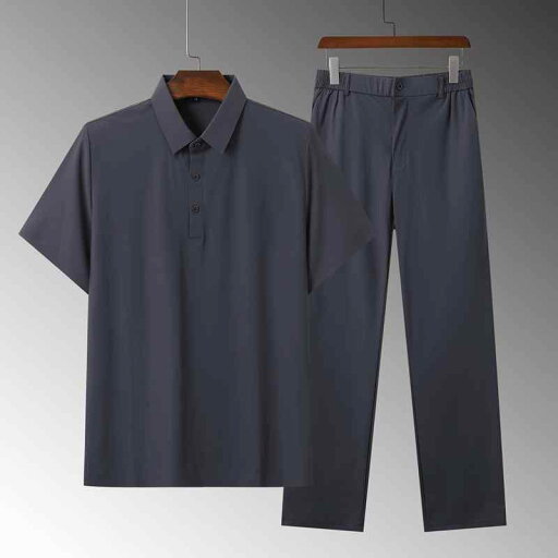 メンズ ファッション トップス シャツ スーツ セット ロング パンツ ズボン レトロ チャイナ風 唐装 メンズ 漢服 カジュアル 半袖 夏 メンズ ファッション トップス シャツ スーツ セット ロング パンツ ズボン レトロ チャイナ風 唐装 メンズ 漢服 カジュアル 半袖 夏
