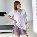 スポーツ Tシャツ レディース 半袖 夏 薄手 ゆったり 大きめサイズ フィットネスウェア 通気性 速乾 ヨガ トップス