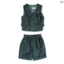 子供服 スーツ 夏服 ブリティッシ カジュアル 男の子 フォーマル ダブルブレスト 礼服 セット品 演奏会 チェック