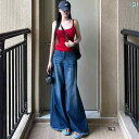 レディース 夏 サマー ニット ノースリーブ ユニーク 赤い 背中 開いた キャミソール 女性 アウター ダブル ショルダーストラップ スタイリッシュ ガール トップス