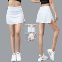 スポーツウェア フィットネス スポーツ スカート フェイク セットアップ テニス スカート バドミントン ウェア レディース 夏 ハーフ レングス 速乾 ランニ...