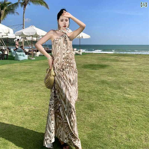 レディース 夏 リゾート ワンピース レトロ プリント ツイスト ホルターネック ホルター ドレス 海辺 旅行 衣装 レディース 夏 リゾート ワンピース レトロ プリント ツイスト ホルターネック ホルター ドレス 海辺 旅行 衣装