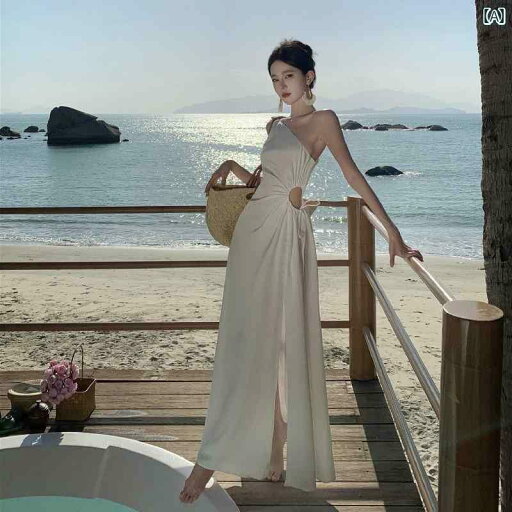 レディース リゾート ワンピース 海辺 お姫様 ビーチ スカート フランス ショルダーストラップ 女性用 ドレス レディース リゾート ワンピース 海辺 お姫様 ビーチ スカート フランス ショルダーストラップ 女性用 ドレス