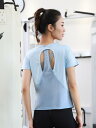 スポーツ Tシャツ レディース ゆったり 速乾 ランニング トレーニング フィットネス ヨガ 通気性 薄手 半袖 トップス ブラウス 夏 吸湿性 吸汗性 速乾 ...
