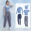 フィットネス ウェア セット レディース 夏 スポーツ ランニング ゆったりジム 筋トレ ストレッチ トップス ピラティス ヨガウェア 半袖