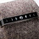 ネクタイピン ネクタイクリップ メンズ 紳士 月 シンプル かっこいい クール 上品 紳士 シルバー