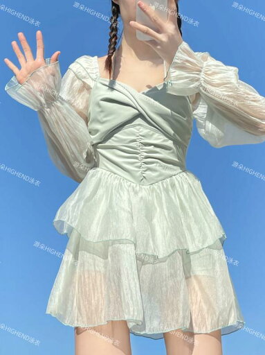 ワンピース 水着 レディース ウエスト カバー プール 温泉 海水浴 夏 夏 ライトグリーン カジュアル 長袖 スカート おしゃれ ワンピース 水着 レディース ウエスト カバー プール 温泉 海水浴 夏 夏 ライトグリーン カジュアル 長袖 スカート おしゃれ
