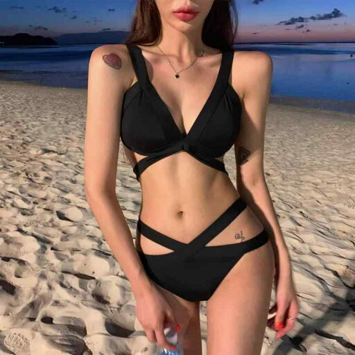 ビキニ 水着 レディース ファッション 夏 プール 海水浴 ビーチ レジャー ブラック 黒 三角 セクシー ビキニ 水着 レディース ファッション 夏 プール 海水浴 ビーチ レジャー ブラック 黒 三角 セクシー