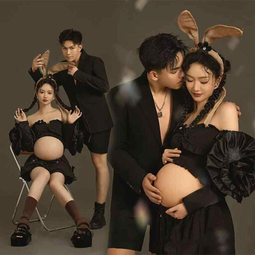 マタニティ フォト 衣装 おしゃれ 記念 フォトスタジオ カップル 妊娠 写真撮影 クール 黒 セット 妊婦 ママ アート フリーサイズ マタニティ フォト 衣装 おしゃれ 記念 フォトスタジオ カップル 妊娠 写真撮影 クール 黒 セット 妊婦 ママ アート フリーサイズ