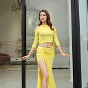 レディース ダンス ファッション ベリーダンス 服 練習 夏 スーツ 初心者 トップス ロング スカート 練習 魅惑