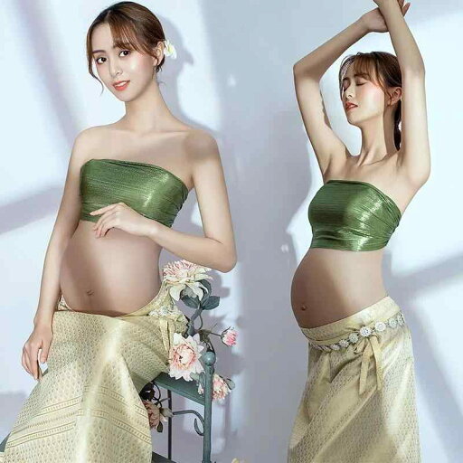 マタニティ フォト 衣装 おしゃれ 記念 妊婦 写真撮影 夏 フォト スタジオ フリーサイズ セット スカート チューブトップ かわいい マタニティ フォト 衣装 おしゃれ 記念 妊婦 写真撮影 夏 フォト スタジオ フリーサイズ セット スカート チューブトップ かわいい