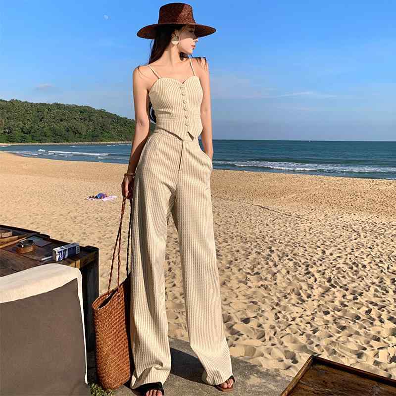 リゾートドレス 夏ドレス パンツスーツ ホリデードレス 夏 ロングドレス 旅行 休日 ヴァカンス 写真撮影 エキゾチック エレガント フェミニン レディース