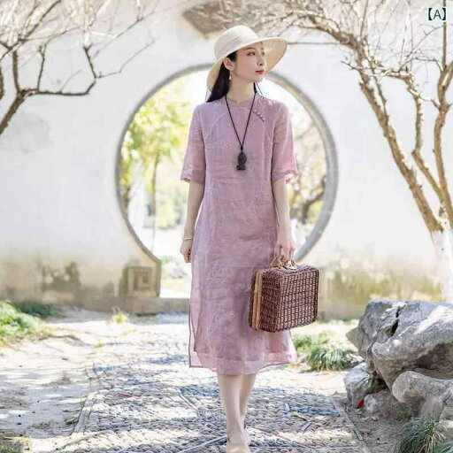 レディース 夏 チャイニーズ スタイル ワンピース おしゃれ 上品 婦人服 中華風 女性用 チャイナ ドレス ゆったり 高級感 エレガント レトロ 刺繍入り スカート レディース 夏 チャイニーズ スタイル ワンピース おしゃれ 上品 婦人服 中華風 女性用 チャイナ ドレス ゆったり 高級感 エレガント レトロ 刺繍入り スカート