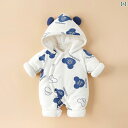 ロンパース かわいい ベビー 冬用 ワンピース 厚手 綿 コート 新生児 ハガー 幼児用 秋冬服 スーツ 服