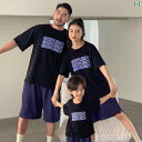 ファミリー コーデ レディース メンズ カップル ファッション ペアルック 親子 お揃い リゾート 旅行服 家族写真 コーデ カジュアル プルオーバー ラウンド...
