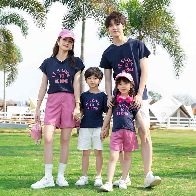 楽天カラフル365マーケット親子 コーデ ペアルック レディース メンズ ファッション 大人 子供 母娘 お揃い ファミリー リンク コーデ 夏 リゾート 旅行 家族写真