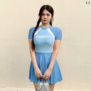 水着 レディース 夏 リゾート プール レジャー 海水浴 ビーチ 夏 ファッション スイム ウェア 半袖 スカート ワンピース カジュアル 大きめサイズ