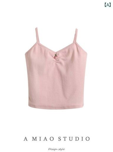 レディース キャミソール かわいい 甘くて スパイシー 立体的 小さい 桜 装飾 V ネック スリム サスペンダー 女性 サマー ドレス 起毛 ソフト ワックス インナーベスト レディース キャミソール かわいい 甘くて スパイシー 立体的 小さい 桜 装飾 V ネック スリム サスペンダー 女性 サマー ドレス 起毛 ソフト ワックス インナーベスト