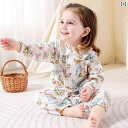 ロンパース カバーオール ベビー メンズ レディース 夏 長袖 隠しボタン 赤ちゃん かわいい 春秋 パジャマ 生後1ヶ月 バタフライ ティーカップ ラビット