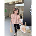女の子 韓国 子供服 トップス シャツ 半袖 夏 花柄 ベビー キッズ レディース 赤ちゃん レジャー