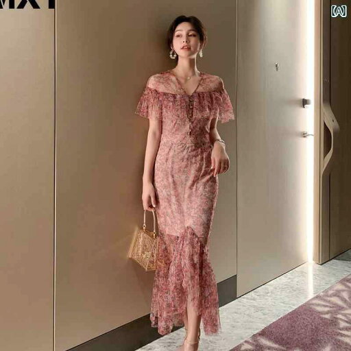 レディース リゾート ワンピース ドレス シフォン 花柄 女性 ミドル丈 キキョウ スカート 初恋 フェアリー スーパー 森 シリーズ レディース リゾート ワンピース ドレス シフォン 花柄 女性 ミドル丈 キキョウ スカート 初恋 フェアリー スーパー 森 シリーズ