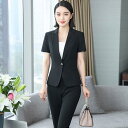 スーツ レディース 制服 オフィス ビジネス オフィス デスクワーク フロント 韓国 夏 おしゃれ 薄地 スリムフィット